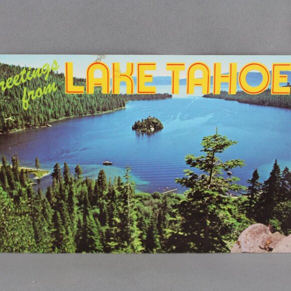 Vintage Postcard - Welcome From Lake Tahoe Emerald Bay - Dexter Press - Picture 3 of 3
